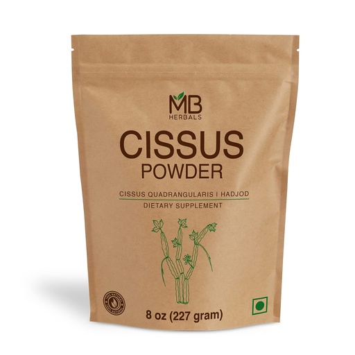 [BRSWGCQLB4PWGE3P] MB Herbals Cissus (Hadjod) Powder 227g | 8 oz| Half Pound | Cissus quadrangularis St. Powder