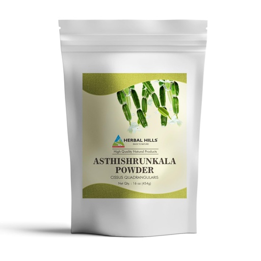 [BRSWGHA3B4FWCHLZ] Herbal Hills Asthishrunkala Powder Cissus Quadrangularis | 16 oz (454 GMS)