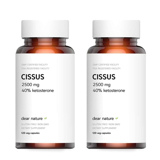 [BRSW2AYZPJ6GYGTH] Cissus Extract [Premium] 2500mg, 120 caps (Pack of 2)