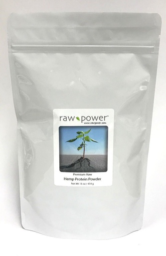 [BRSWIZY3CJ5QKEL2] Raw Power Hemp Protein Powder, (16 oz, 100% raw, Premium)
