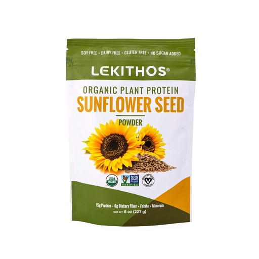 [BRSWGGQ3OF7QIDY7] Organic Sunflower Seed Protein Powder | 15g Protein Per Serving | High in Folate, Magnesium + Potassium | 8oz | High Fiber | Single Ingredient | Plant-Based, Vegan, Non-GMO, No Added Sugar
