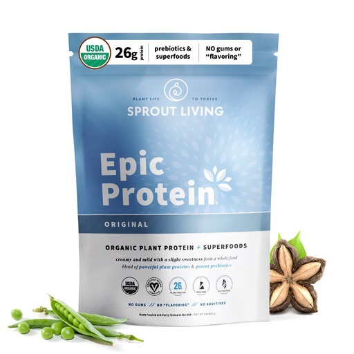 [BRSWKHY5DMJRGGYZ] Plant Based Protein & Superfoods Powder, Original, Unflavored | Organic Protein Powder, Vegan, Non Dairy, Non-GMO, Gluten Free, Sugar Free, Perfect Keto Drink Mix (1 lb)