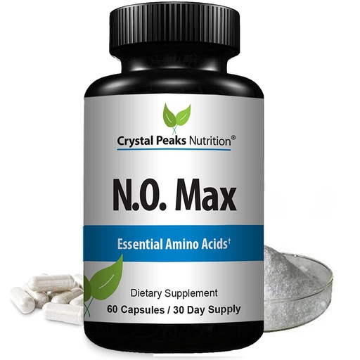 [BRSWGH3QB4DR6GTB] N.O. Max Nitric Oxide Supplement - L Arginine, Citrulline Malate, AAKG, Beta Alanine Amino acids - 60 Capsules