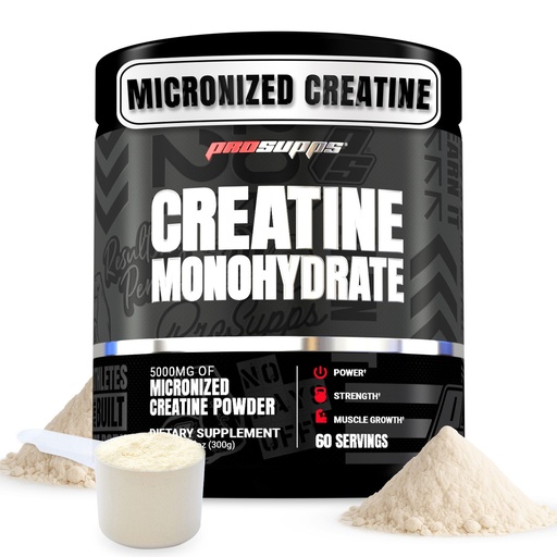 [BRSROAY5CABQEET4] ProSupps Creatine Monohydrate Powder for Men & Women, Unflavored - 5000,mg of Micronized Creatine - Gym Workout Supplement for Muscle Gain & Recovery - Sugar-Free, Soy & Gluten-Free - 60 Servings