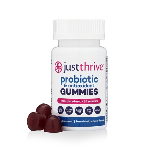 [BRSROFALAR7GY2Y4] Just Thrive Probiotic Gummies - Kids, Men, and Womens Probiotic - for Digestive and Overall Health, 30 Count