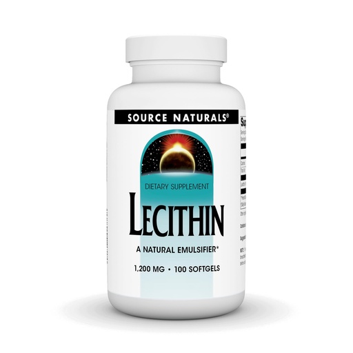 [BRSWIYQEO4BGGEQ7] Source Naturals Lecithin 1200 mg, A Natural Emulsifier - 100 Softgels