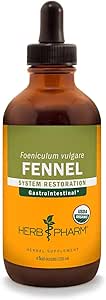 [BRSWIYTYOZ7AGD3I] Herb Pharm Certified Organic Fennel Liquid Extract for Digestive System Support - 4 Ounce