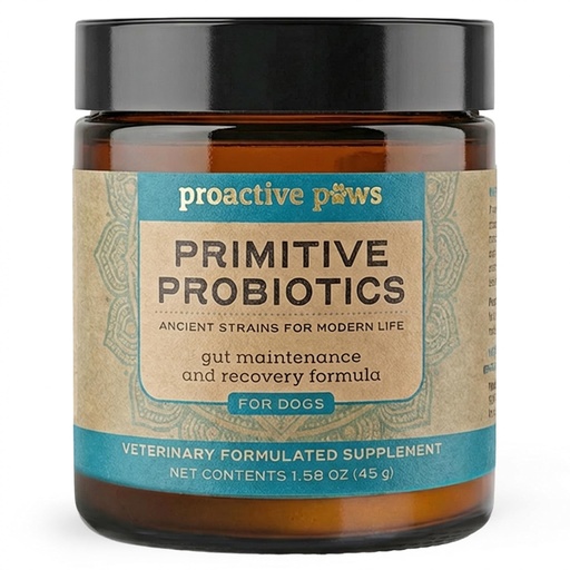 [BRSRGFT6OACRYGYU] PROACTIVE PAWS Primitive Probiotics for Dogs – Species-Specific & Soil-Based Dog Probiotic Supplement for Gut Health, Digestion, Immune & Calming Support