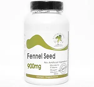 [BRSWKE32BB5AMADA] Fennel Seed 900mg ~ 200 Capsules - No Additives ~ Naturetition Supplements