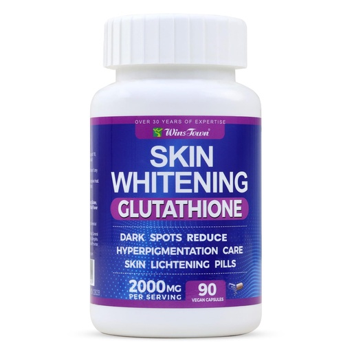 [BRSRYYY6B57WA23G] Skin Whitening Glutathione Capsule, with L-Glutathione, Grape Seed & Papaya, Supports Antioxidant & Skin Health, 90 Capsules
