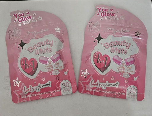[BRSREZACCMAWG3Y6] You Glow Babe Beauty White Dietary Supplement, 30 Capsule Pack of 2