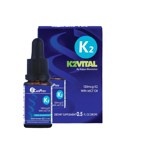 [BRSWGGQ2O4NWYHQY] CanPrev K2 Drops, 15ml, 300 Servings, 30mcg MK-7 Vitamin K2 Liquid, Supports Strong Bones & Cardiovascular Wellness, Vegan, Unflavored Formula with MCT Oil for Optimal Calcium Utilization & Absorption
