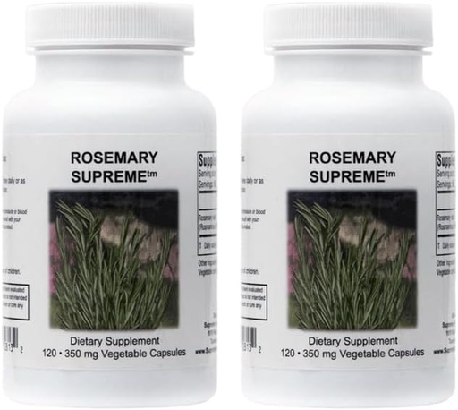 [BRSRAHYYBZ7REC3X] Supreme Nutrition Rosemary Supreme, 120 Pure Rosemary Vegetarian Capsules (Pack of 2)