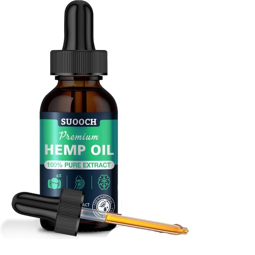 [BRSREFL3BMPWKG37] Hemp Oil Drops for Adults-Maximum Strength 100% Natural Organic（1-Pack） Cherry Flavor