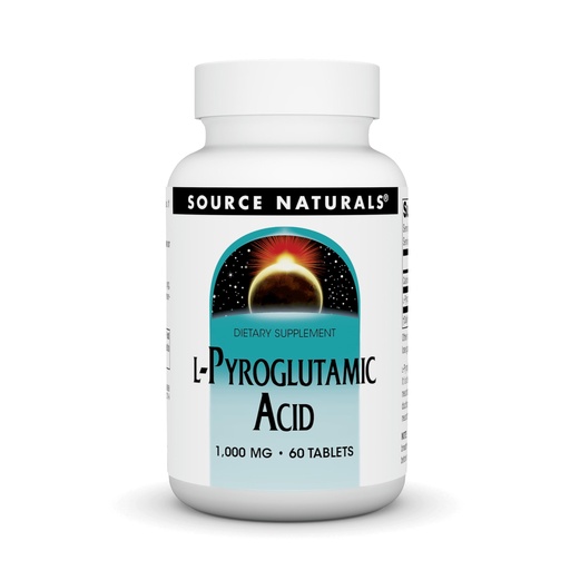 [BRSWIYQKAUAAIFT4] Source Naturals L-Pyroglutamic Acid Dietary Supplement - 60 Tablets
