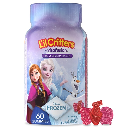 [BRSRACQQOENRUFY7] L'il Critters Frozen Daily Kids Multivitamin Gummies Assorted Berry Flavors for Ages 2+ Toddlers and Kids, Disney Multivitamin Gummies with 11 Essential Nutrients, 30-60 Day Supply, 60 Gummies