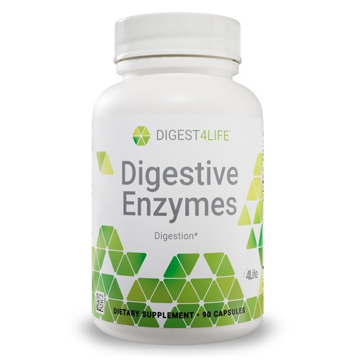 [BRSWIYI4CAIB2AY7] 4Life Digestive Enzymes - Supports Digestive and Intestinal Health, Food Absorption, and Breakdown of Protein, Carbohydrates, and Fats - 90 Capsules