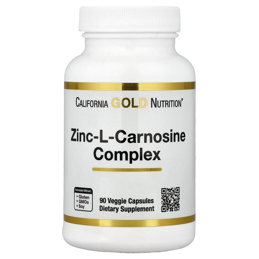 [BRSRMZY7DFYAGCDV] California Gold Nutrition Zinc-L-Carnosine Complex, 90 Veggie Caps