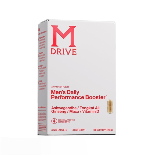 [BRSRAFQBCV6WOHL6] Mdrive Men's Daily Performance Complex Support Supplement for Men - Ashwaghanda, Tongkat Ali, Ginseng, Maca & Vitamin D, 60 Capsules, 30 Day Supply