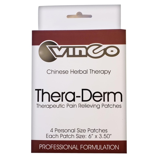[BRSRGZAOBEPQO2T6] Vinco Inc – Thera-Derm 4 Pack Herbal Adhesive Patches for Muscular & Joint Support | (6″ x 3.25″) | Eases Discomfort & Supports Recovery | Herbal Topical Formula for Wellness