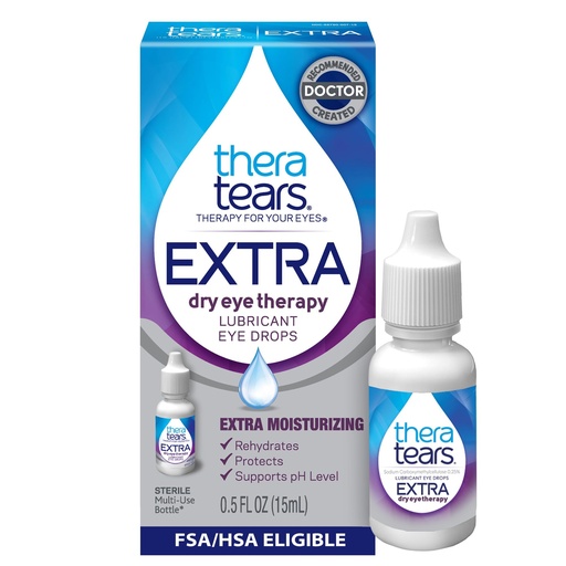 [BRSWGZAQCEPAGCY4] TheraTears Extra Dry Eye Therapy Lubricating Eye Drops for Dry Eyes, 0.5 Fl Oz