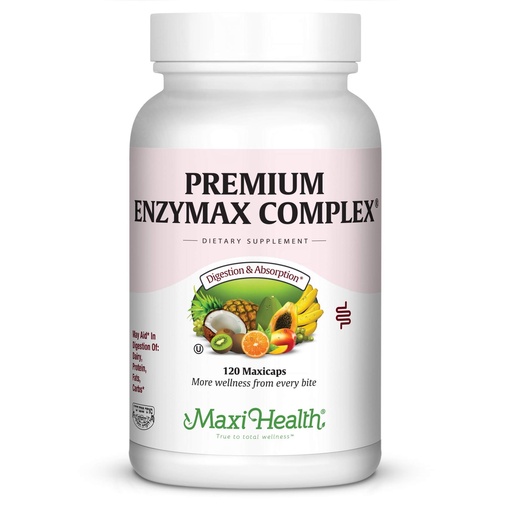 [BRSWIYI3OEAAYET2] Digestive Enzymes Supplement – Plant-Based Digestive Enzymes for Women & Men – Aids Digestion of Protein, Fat, Carbs & Fiber – Supports Gut Health, Gas & Bloating Relief – Enzymax Complex 120 Capsules