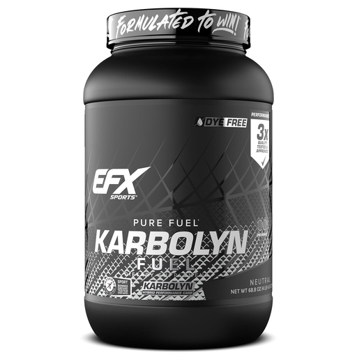 [BRSWI2YCOUPBKGD6] EFX Sports Karbolyn Fuel | Fast-Absorbing Carbohydrate Powder | Carb Load, Sustained Energy, Quick Recovery | Stimulant Free | 39 Servings (Neutral)