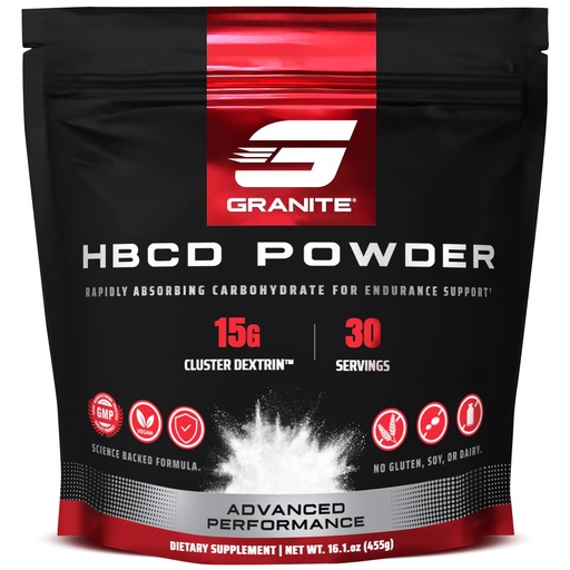 [BRSROGT2CABBEFLD] Granite Highly Branched Cyclic Dextrin (HBCD) Powder, Glycogen Supplement for Energy & Muscle Recovery, Cluster Dextrin Carb Powder for Workout Support (30 Servings)