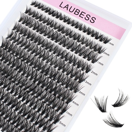 [BRSW2CYQCUAQGCTB] Cluster Lashes 40D Eyelash Clusters Mixed Tray Wispy Lash Clusters Extensions D Cluster Eyelash Extensions Individual Lashes DIY Lash Extension (40D-0.07D-9-16mm)