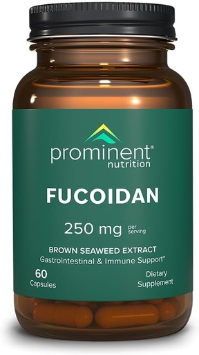 [BRSRA2QDDF4A4CTH] Prominent Nutrition Fucoidan Gut Sanitat i Imune Implementació suplementari "2002 250mmg, 60 comte CYF Premium Brown Seaweed Extract - Immune System i Dignion suplementari - 1 paquet
