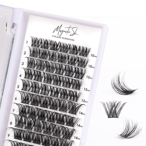 [BRSRMCT7PN6WGDIZ] Cluster Lashes 72 Individual Lashes Clusters Eyelash Extensions False Eyelashes DIY Lash Extension Kit Reusable False Eyelashes Natural Look Mix 10-16mm-DM01