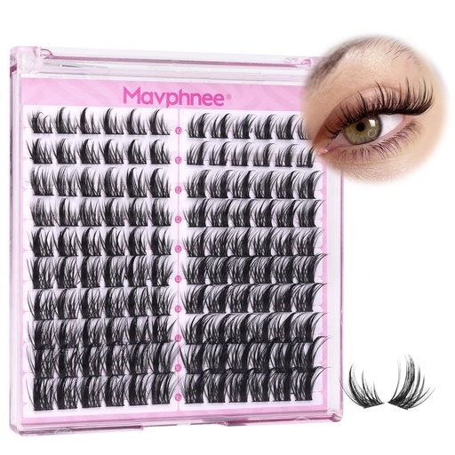 [BRSRA2Y7DEMAAALB] Natural Lash Clusters Spiky Eyelash Extensions Wispy Individual Lashes Manga Eyelash Individuals 120 Pcs CC-Curly Cluster Eyelash Extensions 10-16MM Mixed DIY Lash Extensions by Mavphnee