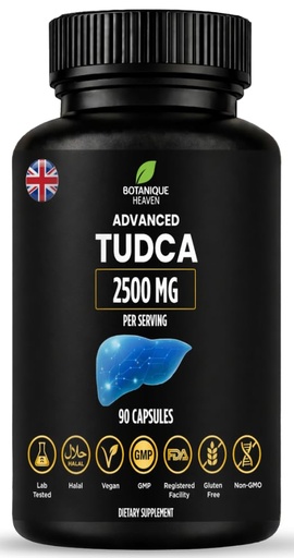 [BRSRGCT7BYBWC3I2] TUDCA 2500mg Capsules – Tauroursodeoxycholic Acid – 90 Capsules (45 Servings) – High Strength Formula – Liver & Digestive Support – Vegan Supplement