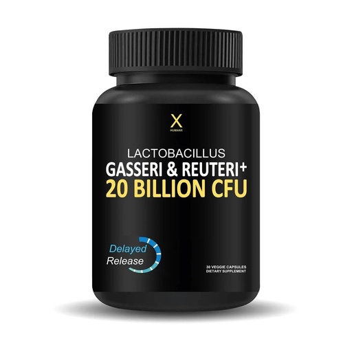 [BRSROY34CEGWYF3B] HUMANX Lactobacillus Gasseri & Reuteri+ 20 Billion CFU Plus Organic Prebiotics and Punicaligans - Probiotic Supplements - USA Made - Non-GMO - Performance Driven Delayed Release Capsule