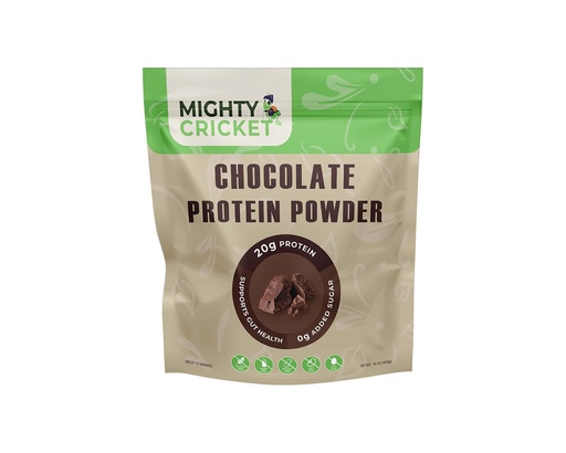 [BRSW2AILCR5BGFYU] Mighty Cricket Protein Powder. 20g Clean Prebiotic Cricket Protein. No Sugar, Low Carbs, Gluten & Dairy Free. Keto & Paleo, 100% Natural Ingredients. Chocolate, 1 lb (Pack of 1)