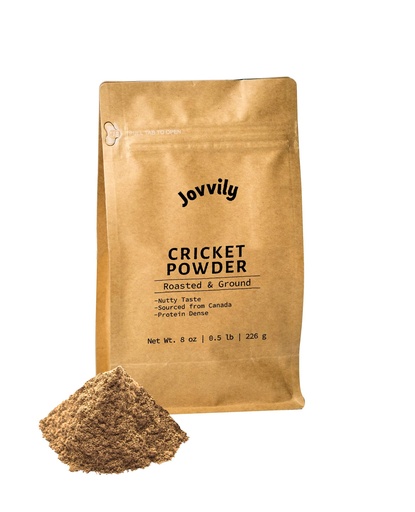 [BRSW2C37AECGYHQ4] Jovvily Cricket Protein Powder - 8 oz - No Added Flavor - Mild Taste