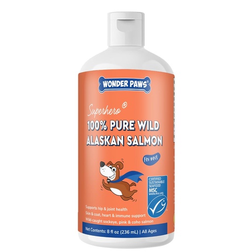 [BRSRGYI5PJ5WEDQ3] Premium Wild Alaskan Salmon Oil for Dogs – MSC Certified Wild Alaskan Fish Oil for Skin & Coat, Hip & Joints, Allergies & Itchy Skin- Omega 3 Fish Oil for Dogs with Sockeye Salmon Oil (8oz)