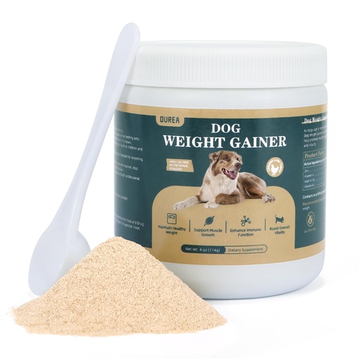 [BRSREYIBCQPGYAI2] Dog Weight Gainer, High Calorie Dog Supplements, Senior Dog Supplements with Multivitamins for Support Healthy Weight & Maintain Muscle Mass, Chicken Liver Flavor, 4oz (114g)