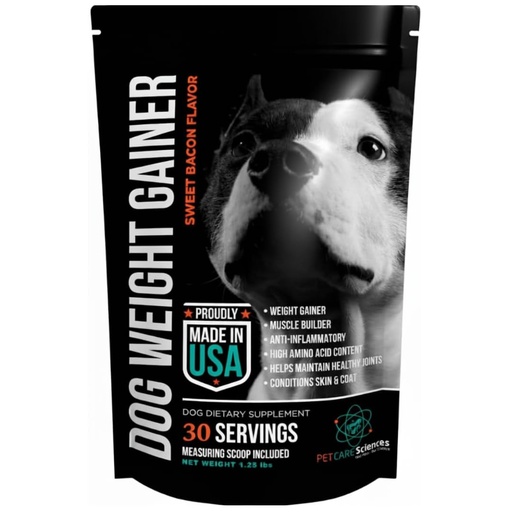 [BRSRAHDYCB5WO2D4] Dog Weight Gainer 30 Servings- Weight Gain Supplements for Dogs - Canine and Dog Muscle Builder - Made in The USA