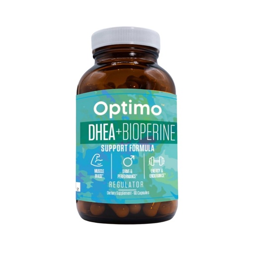 [BRSROFLQCV6GOCY2] Optimo DHEA and BioPerine for Maximum Strength and Absorption 50mg | Optimize Hormone Levels l Boost Energy l Stamina l Vitality l Metabolism | for Men & Women l 60 Capsules