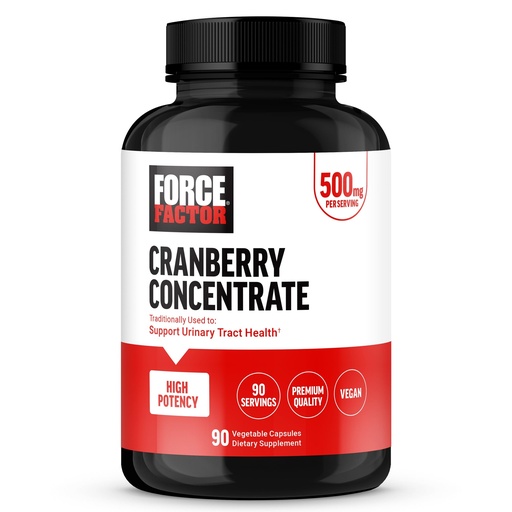 [BRSROBD5BECWCCI7] Force Factor Cranberry Concentrate, Cranberry Pills for Women and Men to Support Urinary Tract Health, High-Potency Cranberry Extract, Vegan Friendly, 90 Capsules