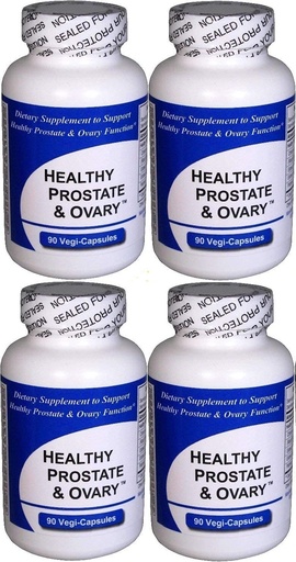 [BRSWIZIMCQOB6EDU] Healthy Prostate and Ovary (4 Bottles Contain a Total of 360 Vegi-Capsules) - Concentrated Herbal Blend - with Crinum Latifolium, Vegan Kosher Caps. Prostate Herbs for Optimal Support*