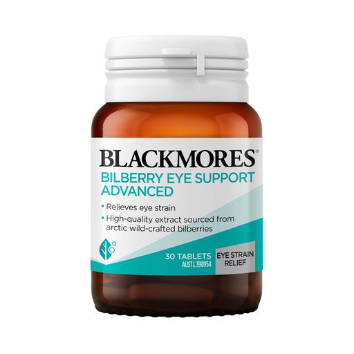 [BRSWGZT6AV5RUCTP] Blackmores Bilberry Eye Support Advanced 30 Tablets