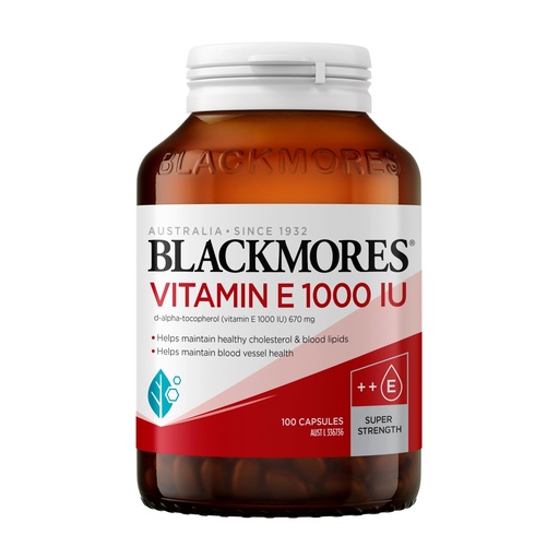 [BRSWIEYYOQMAYALM] Blackmores Natural E 1000IU 100 Capsules