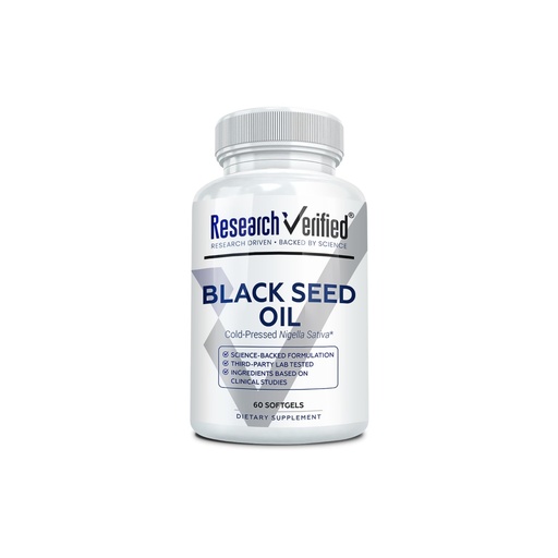 [BRSW2CAPC4NBE2AZ] Research Verified Black Seed Oil - 60 Softgels - Boost Immunity, Support Digestion, Improve Respiratory Function - Cold-Pressed - 2% Thymoquinone (TQ)