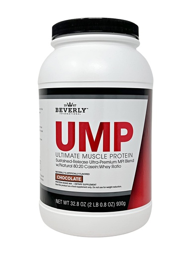 [BRSWIY32BQNBO2LO] Beverly International UMP Protein Powder, Chocolate. Unique Whey-Casein Ratio Builds Lean Muscle. Easy to Digest. No Bloat. (32.8 oz) 2lb .8 oz