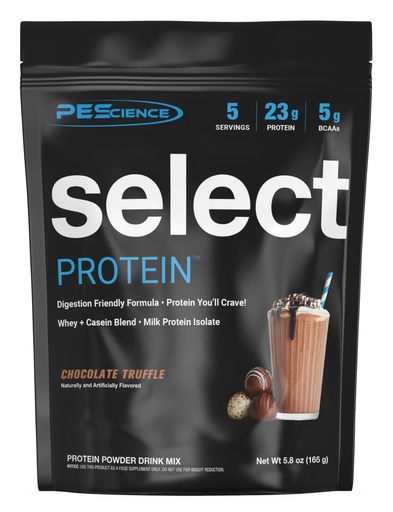 [BRSRAYLROUBQKEIV] PEScience Select Protein Powder, Whey and Casein Blend, Lean Protein Powder for Women and Men, Low Calorie, Low Carb, Keto Friendly, Gluten Free, Chocolate Truffle - 5 Servings
