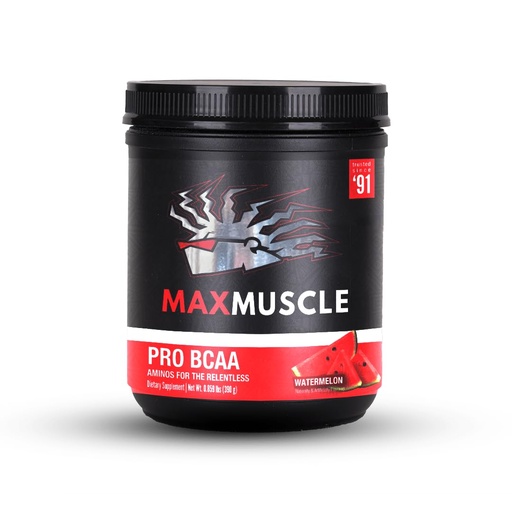 [BRSRGYA5AQHWGYLO] Max Muscle Pro BCAA, Aminos for The Relentless, 7G BCAA, Post Workout Muscle Recovery (Watermelon)