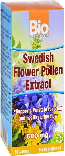 [BRSWIFINAR4GMFDY] Bio Nutrition Swedish Flower Pollen Extract, 500 Mg, 60 Count