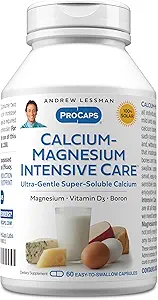 [BRSWI2QGBZ4BUC3Y] ANDREW LESSMAN Calcium Magnesium Intensive Care 250 Capsules - Bone and Skeleton Health Essentials. Easy to Swallow Capsules, Super Soluble Fine Powder. Gentle to Even The Most Sensitive Stomachs